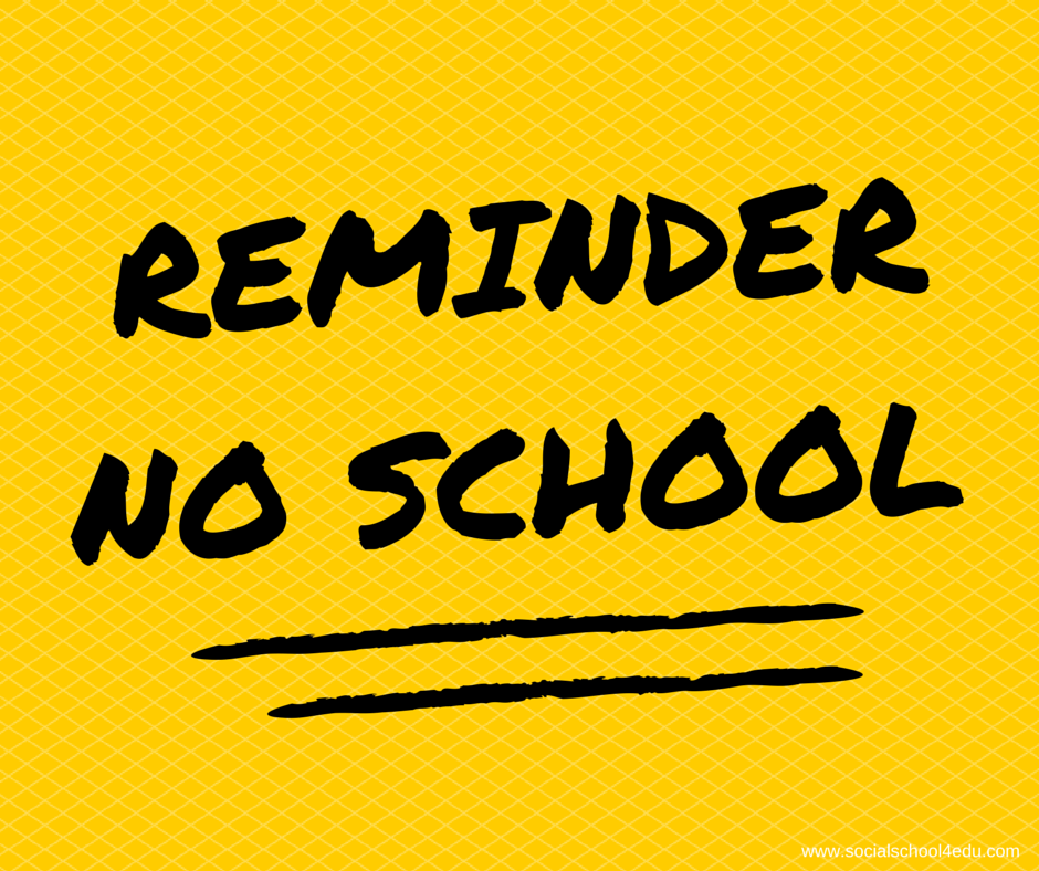 No School Monday, February 26
